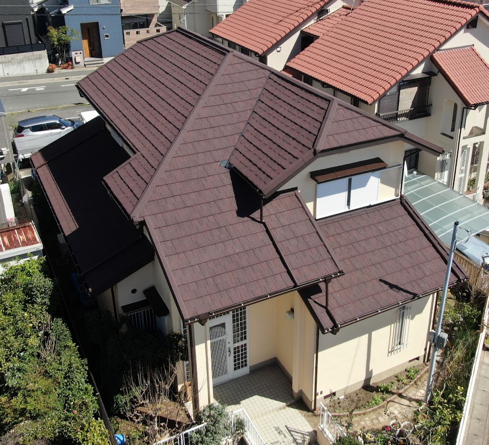 話題！天然石チップの屋根材～高槻市、向日市、長岡京市